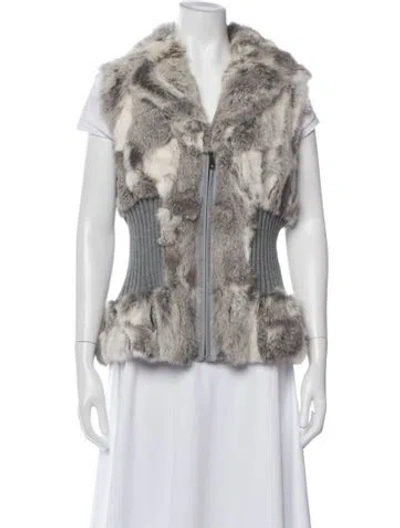 Pre-owned Naeem Khan Vest In Gray