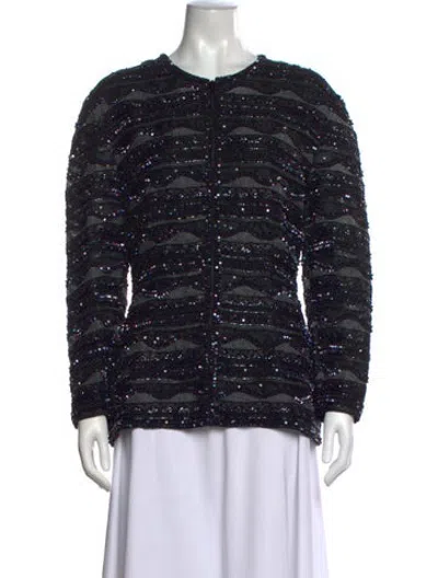 Pre-owned Naeem Khan Vintage 1980's Jacket In Black