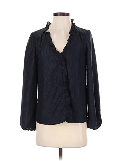 Pre-owned Naf Naf 3/4 Sleeve Blouse In Black