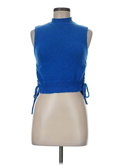 Pre-owned Naf Naf Sweater Vest In Blue