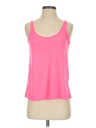 Pre-owned Naf Naf Tank Top Pink Strapless Neckline Tops