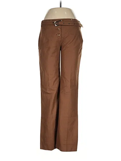 Pre-owned Naf Naf Wool Pants In Brown