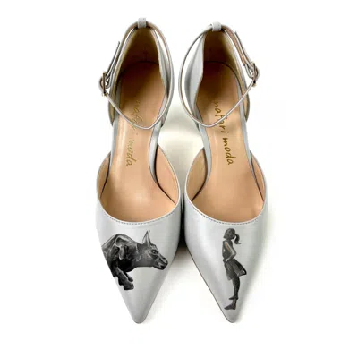 Nafari Moda Women's Fearless Girl - Grey Pump In Gray