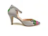 Nafari Moda Women's Grey Spoleto Pumps In Multi