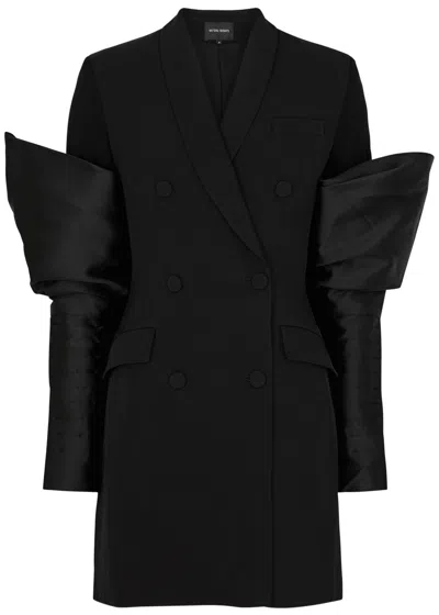Nafsika Skourti Double-breasted Blazer Dress In Black