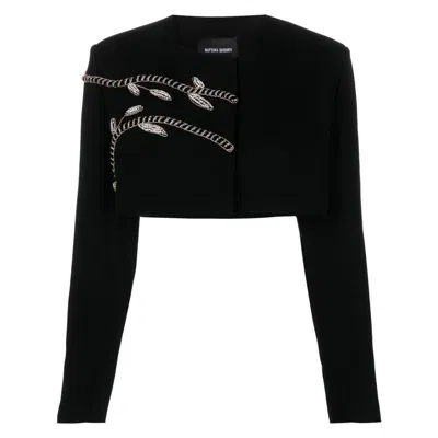 Nafsika Skourti Polyester Jackets In Black