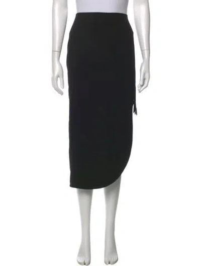 Pre-owned Nafsika Skourti Midi Length Skirt In Black