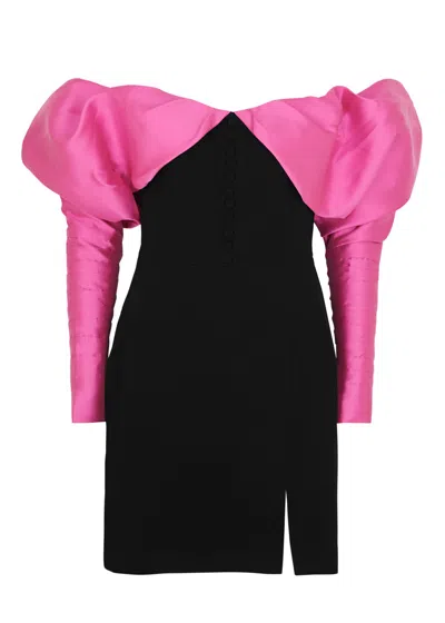 Nafsika Skourti Opera Off-the-shoulder Mini Dress In Black