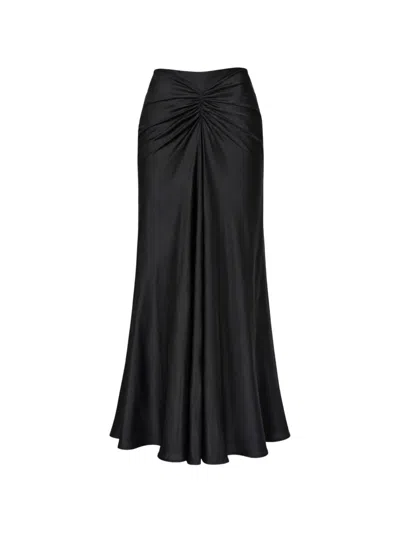 Nafsika Skourti Selma Gathered Skirt In Black