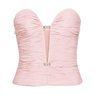 Nafsika Skourti Polyester Tops In Pink