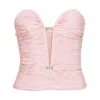 Nafsika Skourti Polyester Tops In Pink