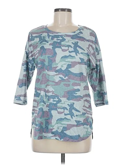 Pre-owned Naggoo 3/4 Sleeve T-shirt In Blue