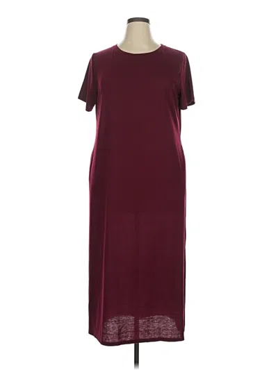 Pre-owned Naggoo Casual Dress In Burgundy