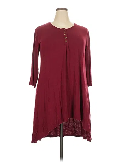 Pre-owned Naggoo Casual Dress In Burgundy
