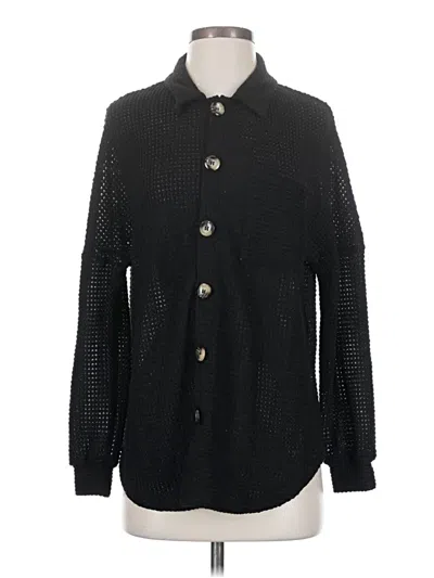 Pre-owned Naggoo Long Sleeve Blouse In Black