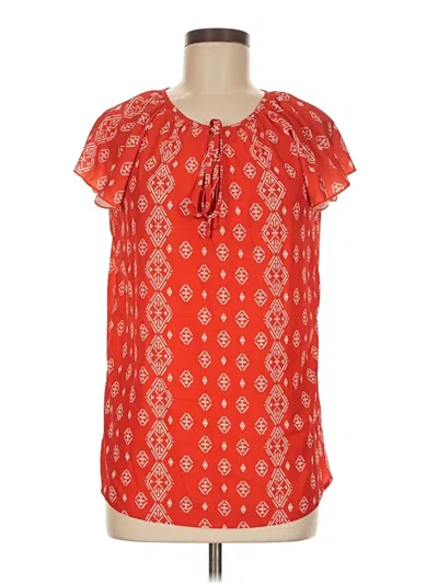 Pre-owned Naggoo Short Sleeve Blouse In Red