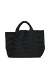 Naghedi Womens Onyx St. Barths Large Woven Tote Bag