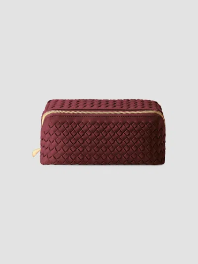 Naghedi Caravan Medium Cosmetic Case In Burgundy
