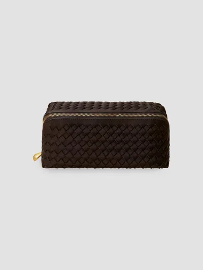 Naghedi Caravan Medium Cosmetic Case In Brown