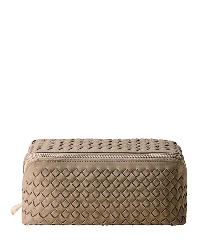 Naghedi Caravan Woven Cosmetic Pouch In Brown