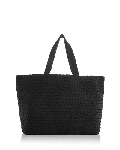 Naghedi Como Large Woven Tote In Brown