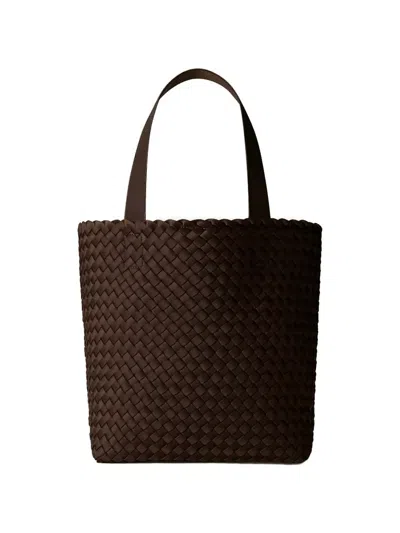 Naghedi Como Woven Shopper Tote In Black