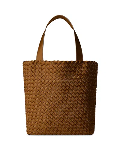 Naghedi Cosmo Large Woven Tote Bag In Brown