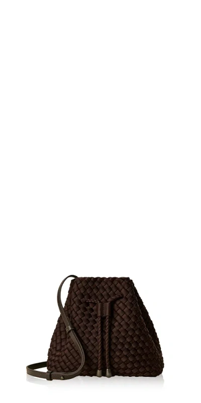 Naghedi Gramercy Bucket Bag Chocolate In Orange
