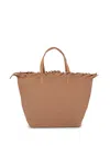 Naghedi Havana Frayed Tote Bag In Braun