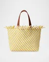 Naghedi Havana Medium Fringe Woven Tote Bag In Soleil