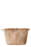 NAGHEDI HAVANA WOVEN CLUTCH