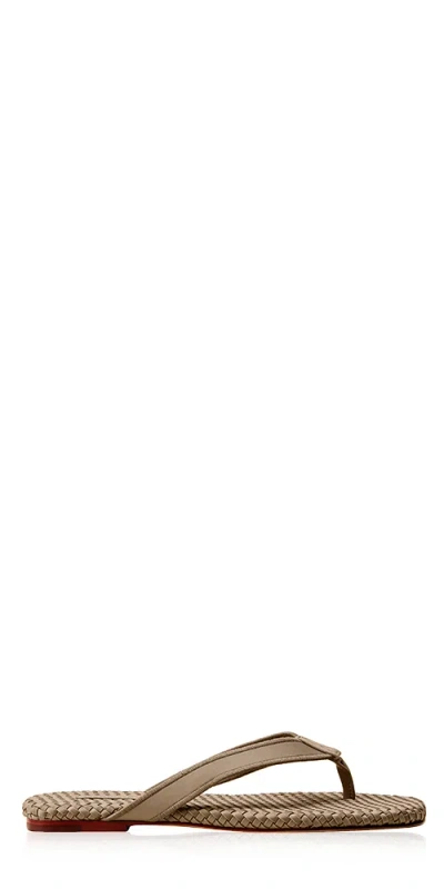 Naghedi Hydra Flip Flop Cashmere In Brown