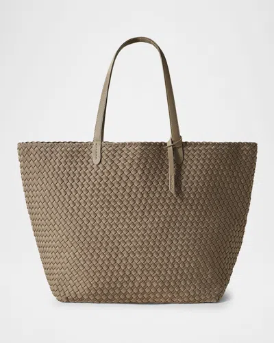 Naghedi Jetsetter Large Woven Tote Bag In Cashmere
