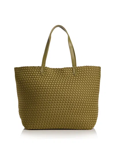 Naghedi Jetsetter Large Woven Tote In Green