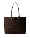 Naghedi Jetsetter Small Tote In Brown