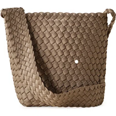 Naghedi Laguna Woven Crossbody Bag In Cashmere