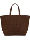 Naghedi Large Jetsetter Woven Tote Bag In 褐色