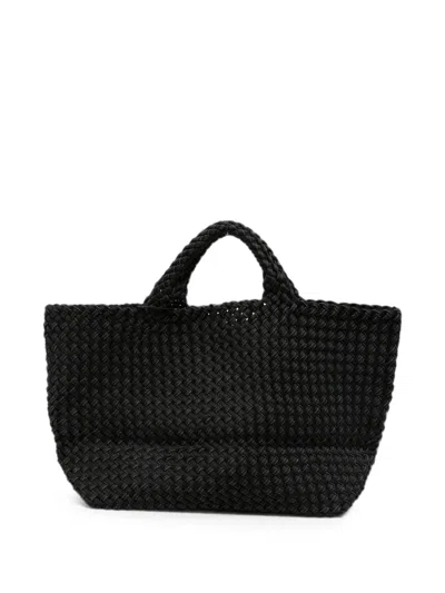 Naghedi Large St Barths Double-weave Tote Bag In Black