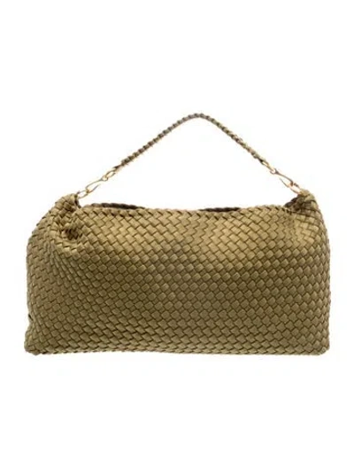 Pre-owned Naghedi Leather Shoulder Bag In Green