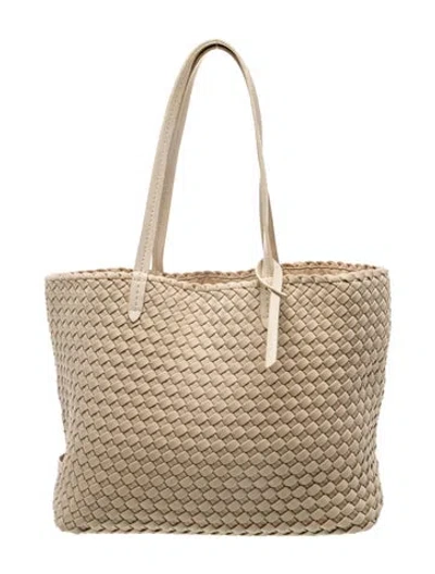 Pre-owned Naghedi Leather Tote In Neutrals