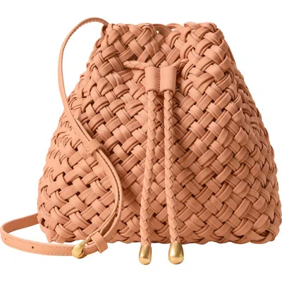 Naghedi Medium Gramercy Double Bucket Bag In Orange