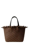 Naghedi Havana Medium Tote Striped Algarve
