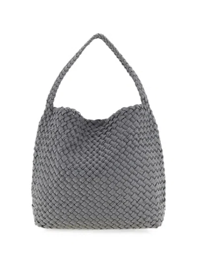 Naghedi Medium Nomad Woven Tote Bag In Gray