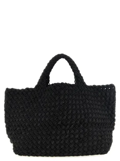 Naghedi Medium 'st. Barths Double Weave' Shopping Bag In Black