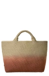Naghedi St. Barths Medium Ombre Woven Tote Bag In Java