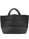 Naghedi Medium St. Barths Woven Tote Bag In Black