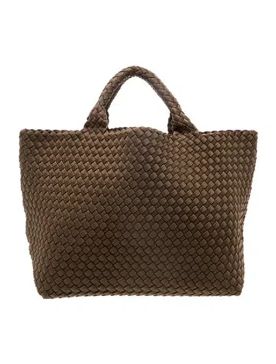 Pre-owned Naghedi Neoprene Tote In Brown