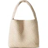 Naghedi Womens Cashmere Nomad Woven Hobo Bag In Ecru