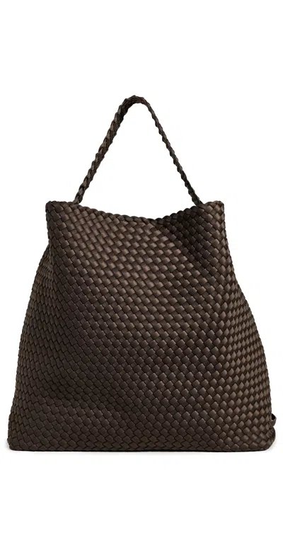 Naghedi Nomad Large Hobo Bag Napa In Brown