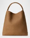 Naghedi Nomad Large Woven Hobo Bag In Montauk